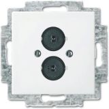 OUTLET - ABB Busch-Jaeger Balance SI - Luidsprekercontactdoos 2147 U-914 Alpinwit