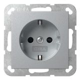 Gira E2 - Wandcontactdoos 475526 Aluminium