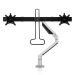 Filex Chicago - Monitor arm 810208 dubbel zilver