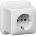 OUTLET - Gira Opbouw - Wandcontactdoos 044011 Alpinwit