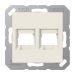 Jung A/AS Range - Centraalplaat RJ45 A1569-25WE