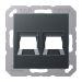 Jung A Range - Centraalplaat RJ45 A1569-25WEANM