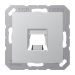 Jung A Range - Centraalplaat RJ45 A1569-1WEAL Aluminium